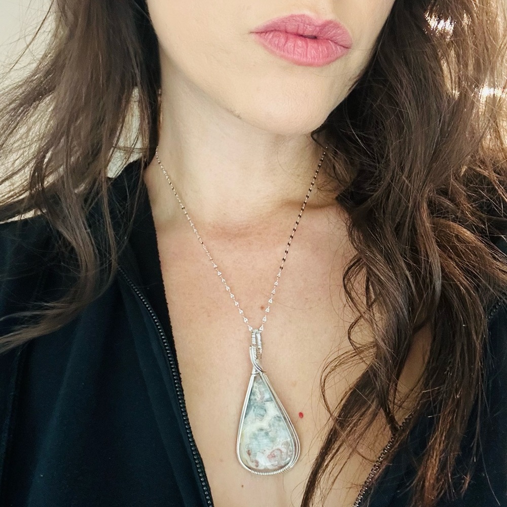Sterling silver Crazy lace agate - Picture 3 of 7